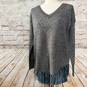 Jack BB Dakota fringe pullover sweater